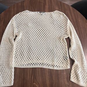 SWNY Cream Crochet Top
